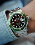 Rolex Steel Kermit Submariner Ref. 16610LV in NOS Condition with Y Serial (New Arrival)