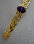 Vacheron Constantin Yellow Gold Bracelet Watch with Lapis Dial