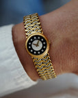 Piaget Two-Tone Bracelet Watch Ref. 4152 with Onyx, Diamond and Mother of Pearl Dial