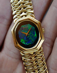 Piaget Yellow Gold Bracelet Watch Ref. 93402 with Opal and Onyx Dial (New Arrival)