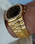 Patek Philippe Yellow Gold Nautilus Ref. 3700 with Diamond Bezel