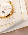 Patek Philippe Yellow Gold Perpetual Calendar Pocket Watch Ref. 725/2