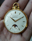 Patek Philippe Yellow Gold Perpetual Calendar Pocket Watch Ref. 725/2