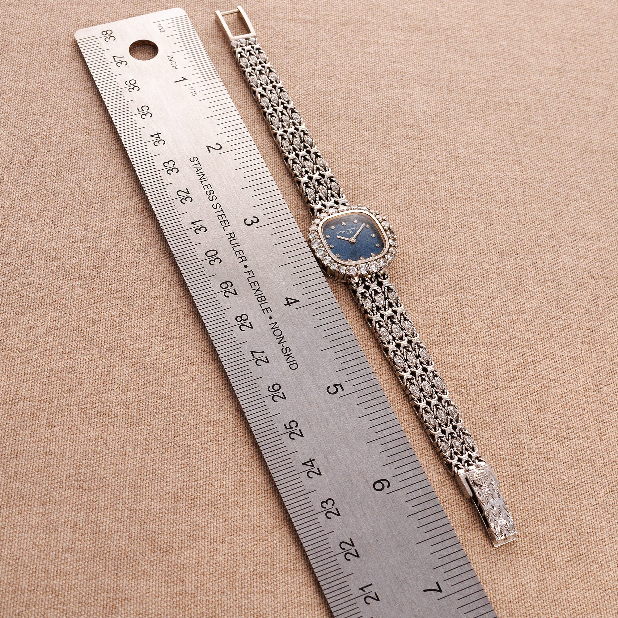 Patek Philippe White Gold Ellipse Ref. 4716 with Factory Diamonds Bracelet