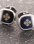 Patek Philippe White Gold Ellipse Cufflinks with Calatrava Cross (Objet)