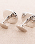 Patek Philippe White Gold Ellipse Cufflinks with Calatrava Cross (Objet)