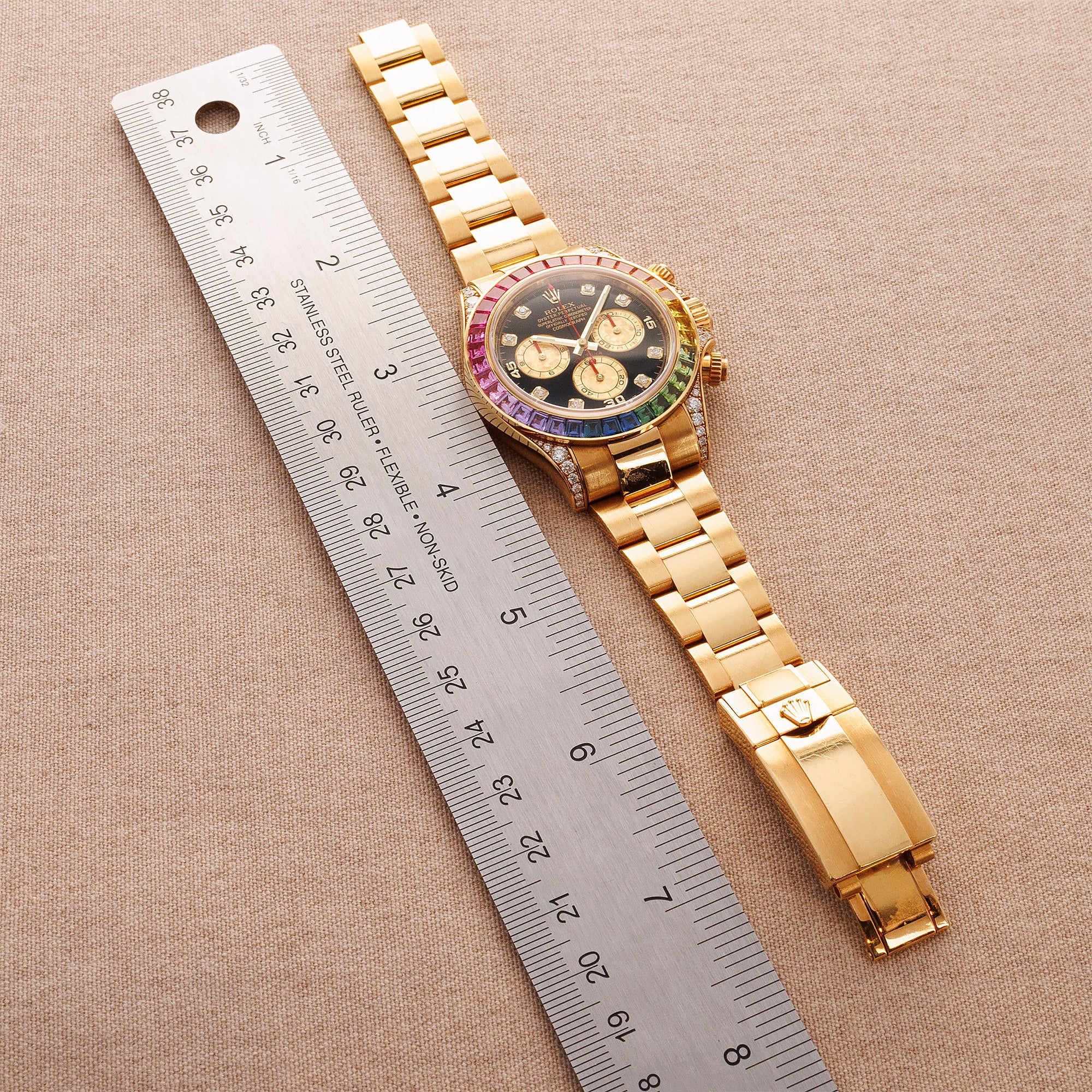 Rolex Yellow Gold Rainbow Daytona Ref. 116598