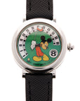 Gerald Genta Steel Retro Fantasy Mickey Mouse Golf Watch Ref. G3612