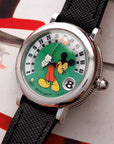 Gerald Genta Steel Retro Fantasy Mickey Mouse Golf Watch Ref. G3612