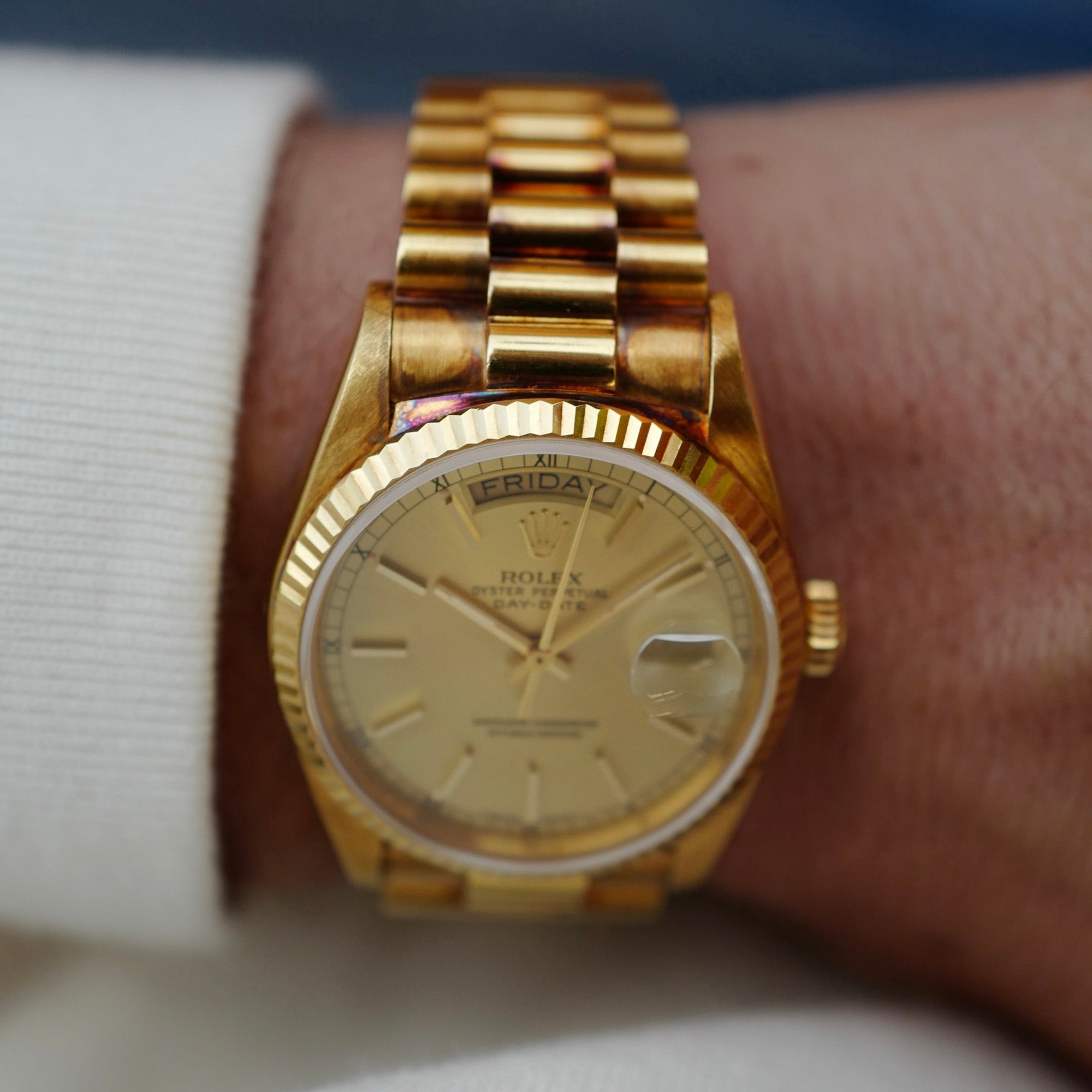 Rolex Yellow Gold Day Date Ref. 18038 in Like New Condition