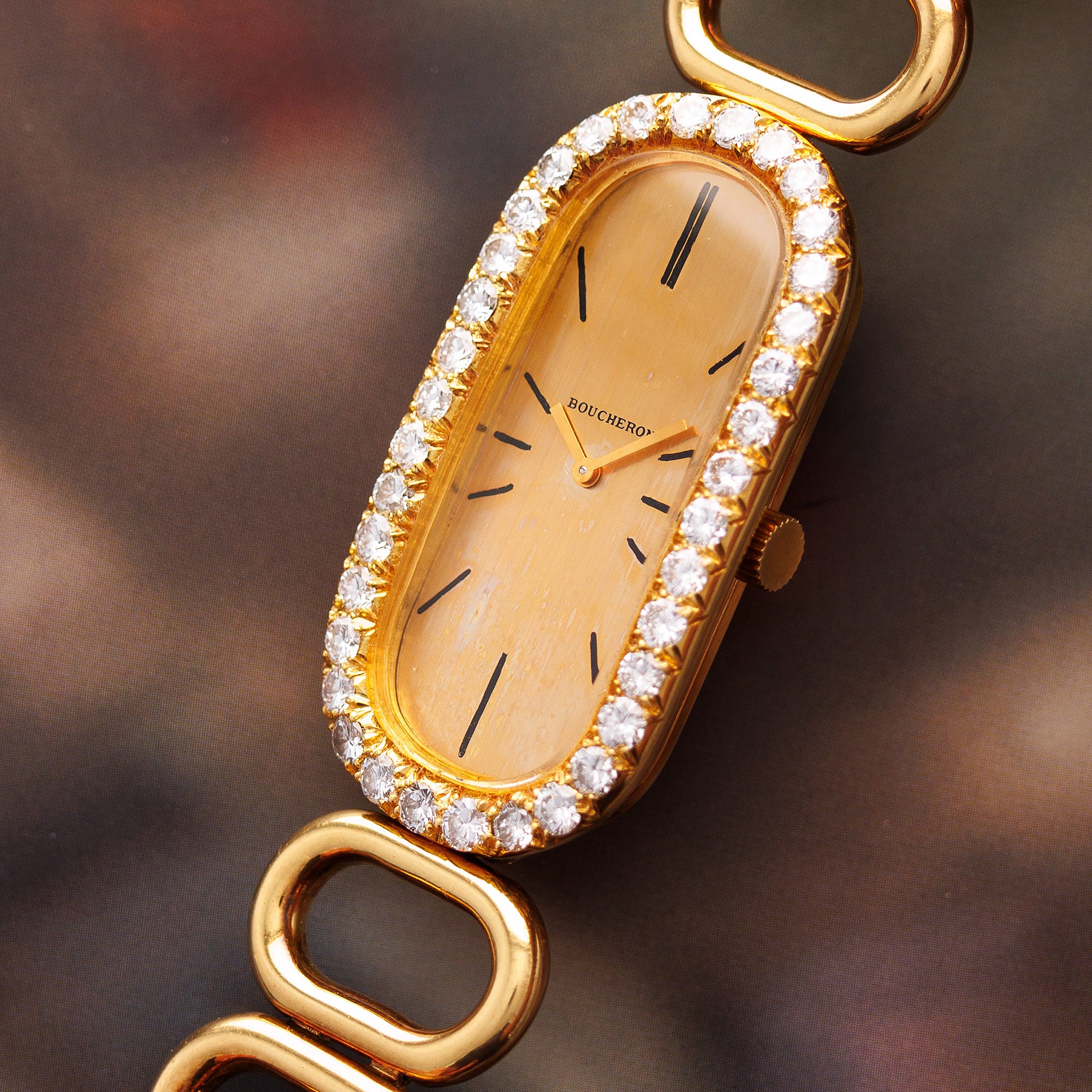 Boucheron - Boucheron Yellow Gold Vintage Oval Link Watch - The Keystone Watches