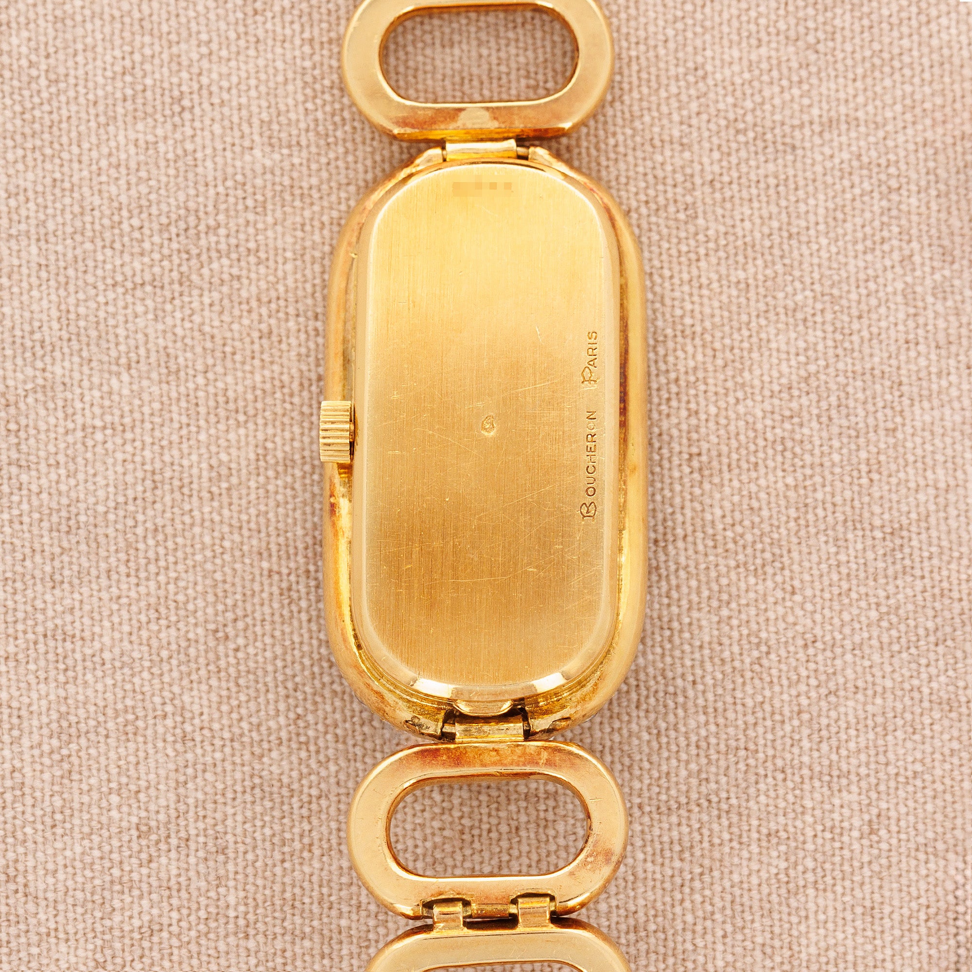 Boucheron - Boucheron Yellow Gold Vintage Oval Link Watch - The Keystone Watches