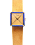 Chopard Yellow Gold Lapis Square Watch Ref. 46945