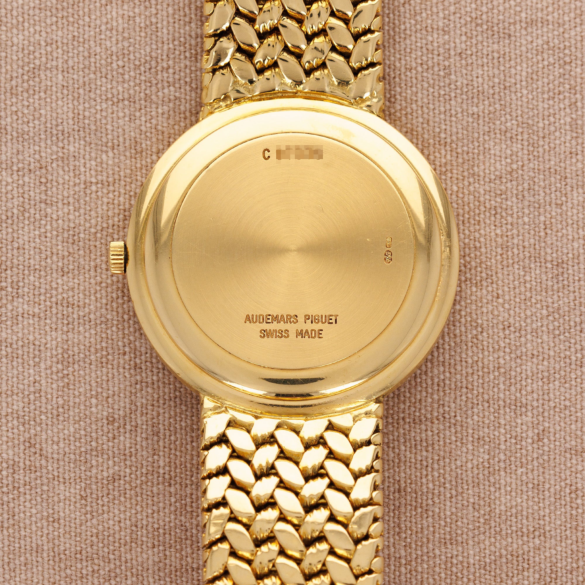 Audemars Piguet Yellow Gold Vintage Opal and Pave Watch