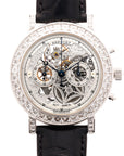 Breguet White Gold Chronograph Skeleton Diamond Watch Ref. 5238