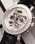 Breguet White Gold Chronograph Skeleton Diamond Watch Ref. 5238