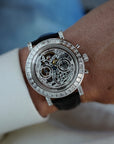 Breguet White Gold Chronograph Skeleton Diamond Watch Ref. 5238