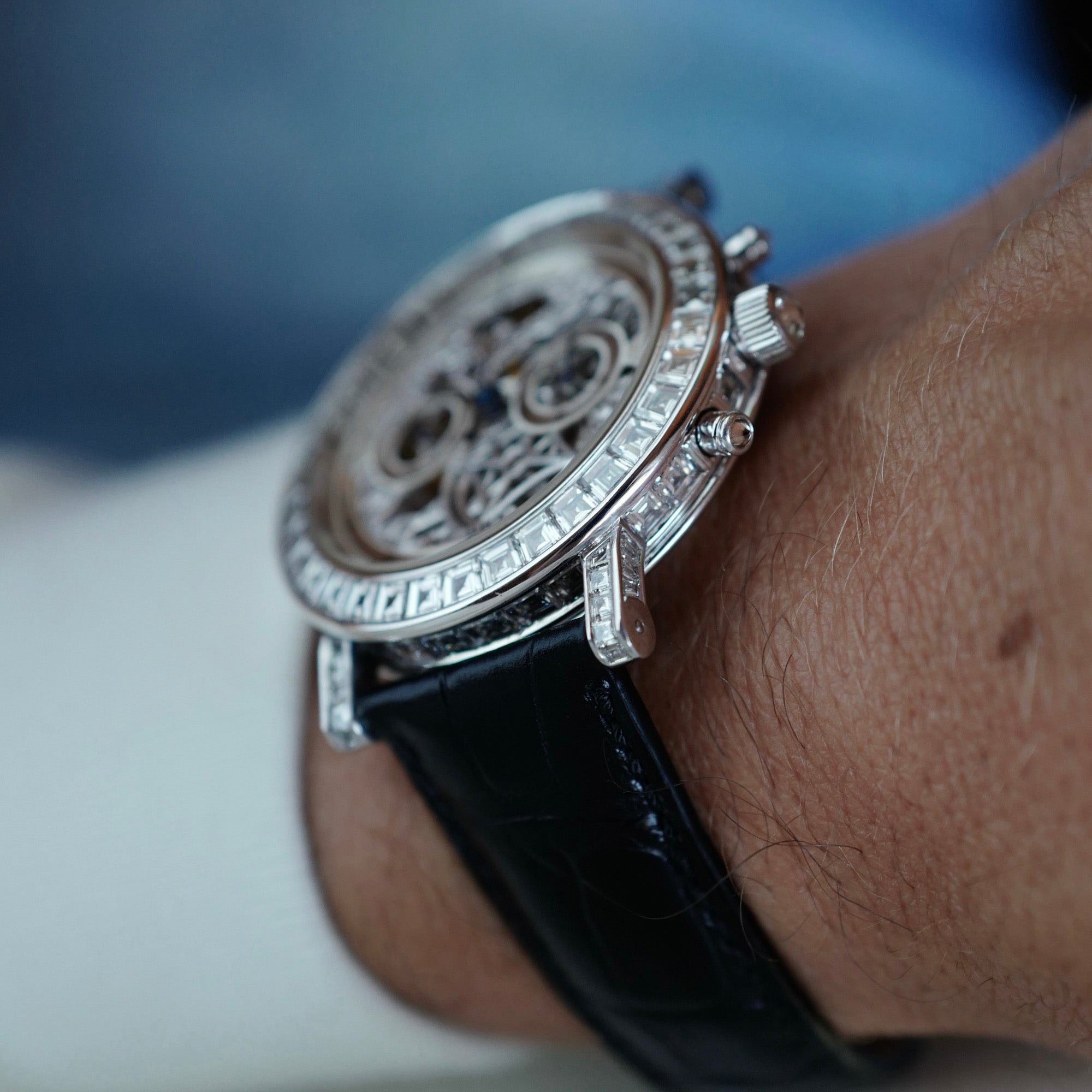 Breguet - Breguet Platinum Chronograph Skeleton Diamond Watch Ref. 5238 - The Keystone Watches