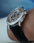 Breguet White Gold Chronograph Skeleton Diamond Watch Ref. 5238