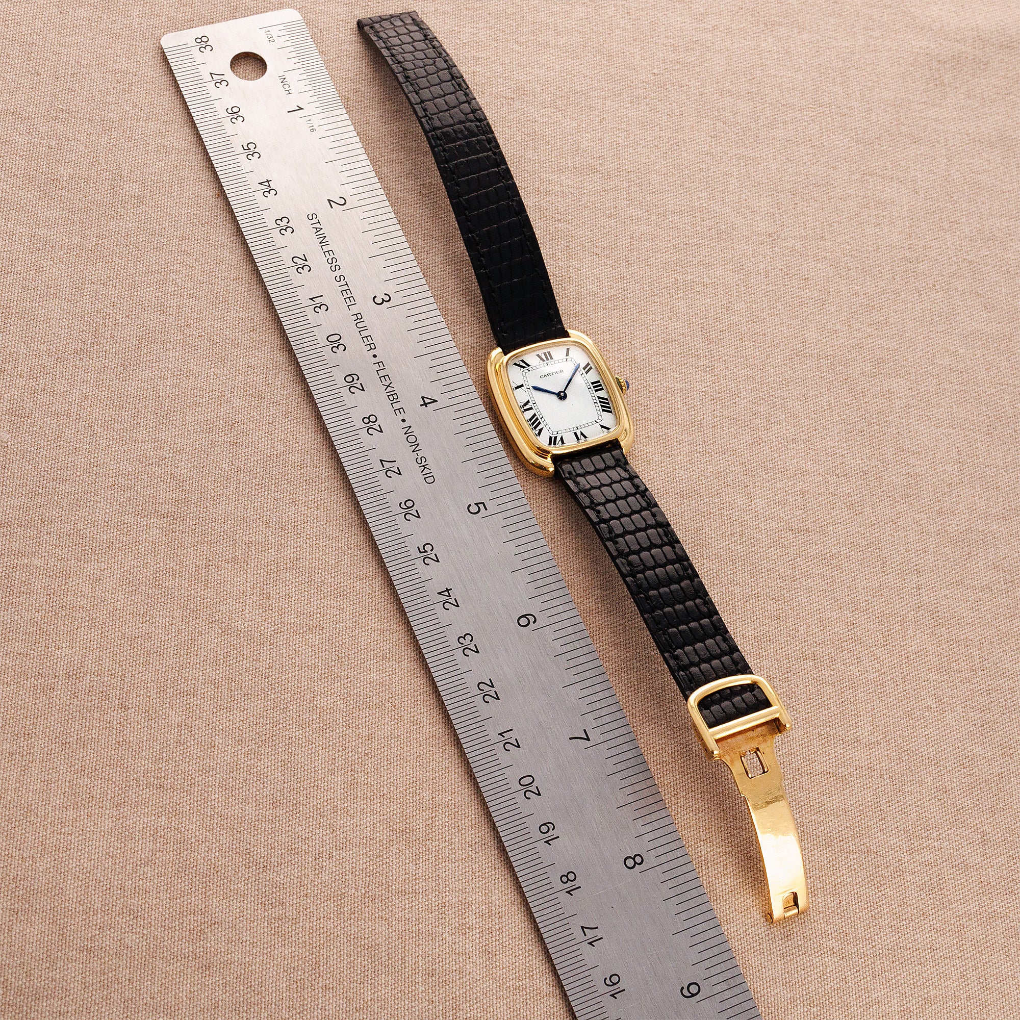 Cartier - Cartier Yellow Gold Tank Gondole Strap Watch - The Keystone Watches