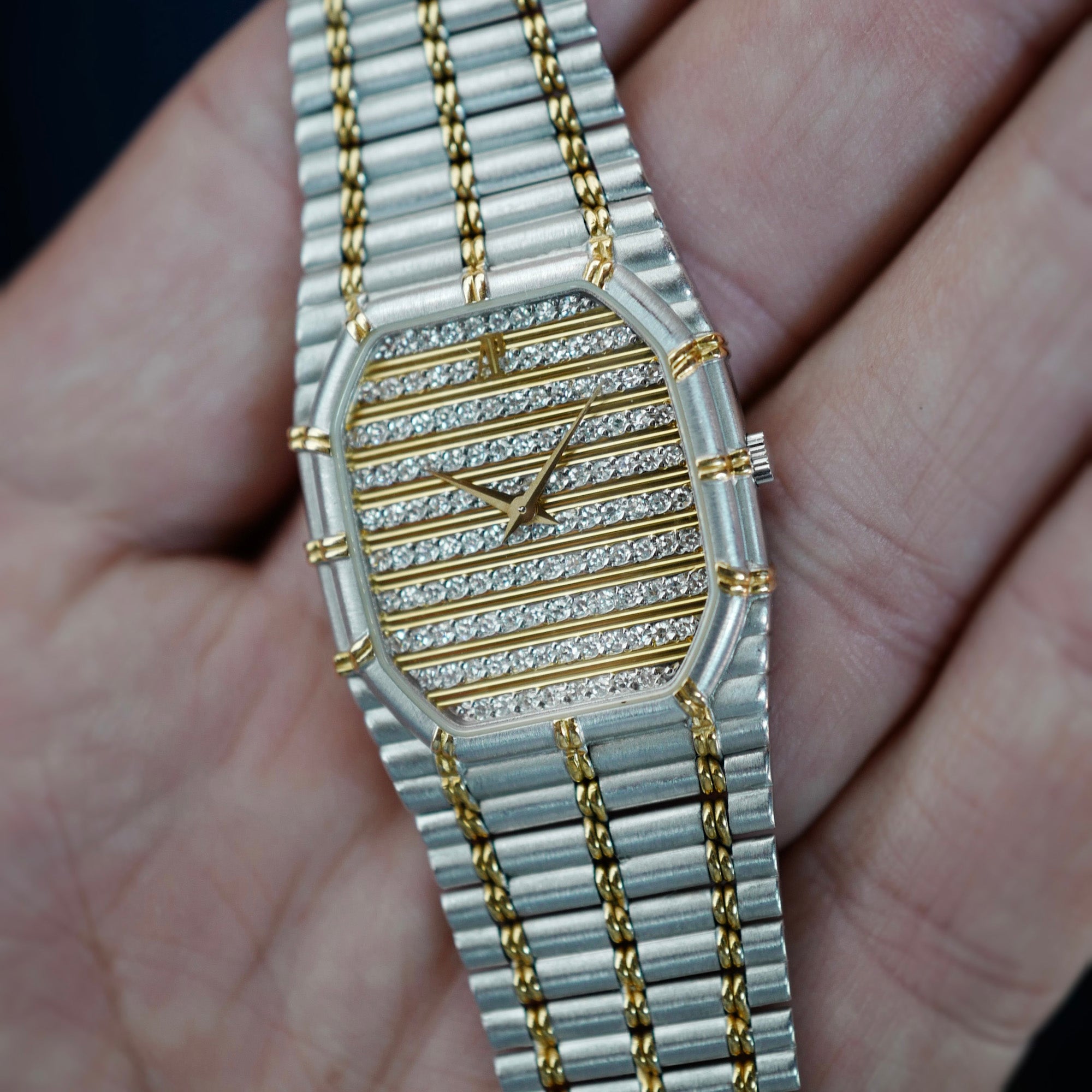 Audemars Piguet Two-Tone Bamboo with Pave Diamond Dial