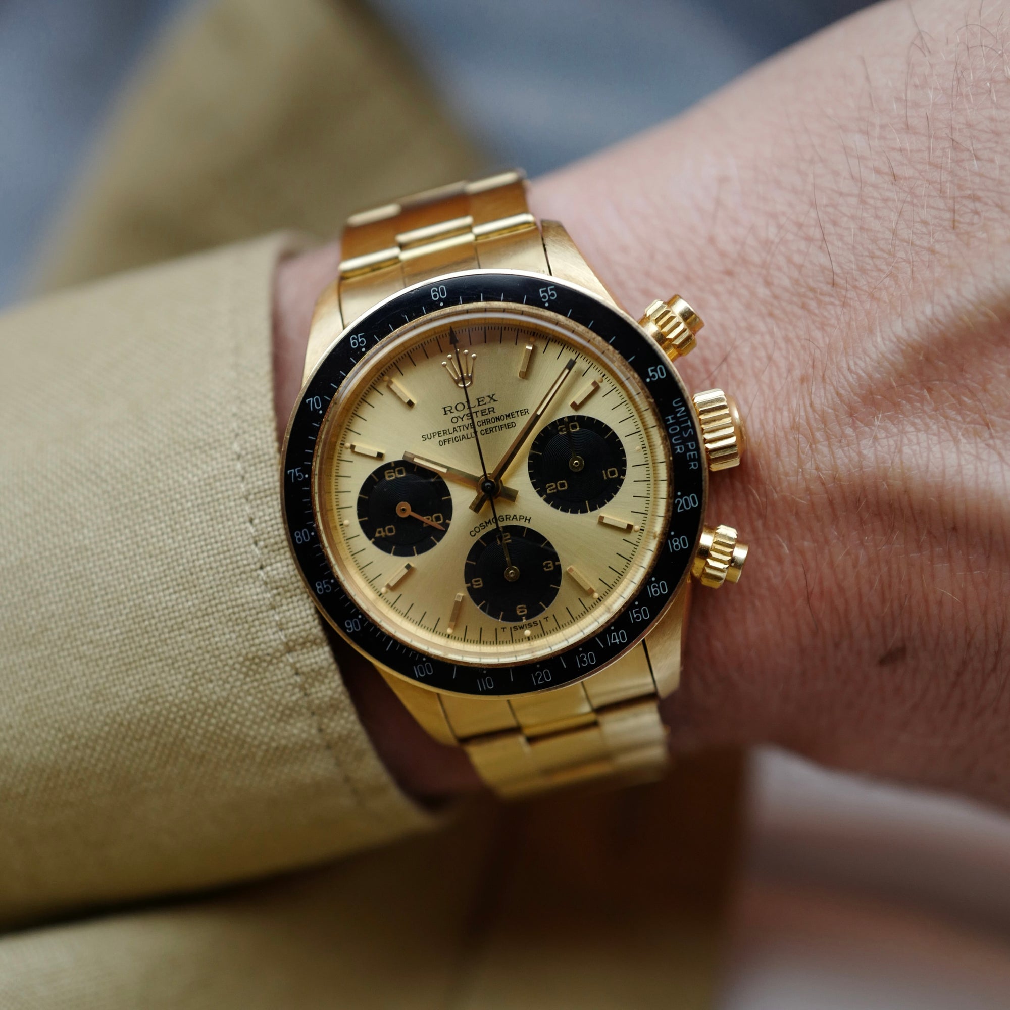 Rolex - Rolex Yellow Gold Cosmograph Daytona Watch Ref. 6263 with Original Box and Papers - The Keystone Watches