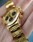 Rolex Yellow Gold Daytona Ref. 6265 with Two Dials and Extensive Service Records