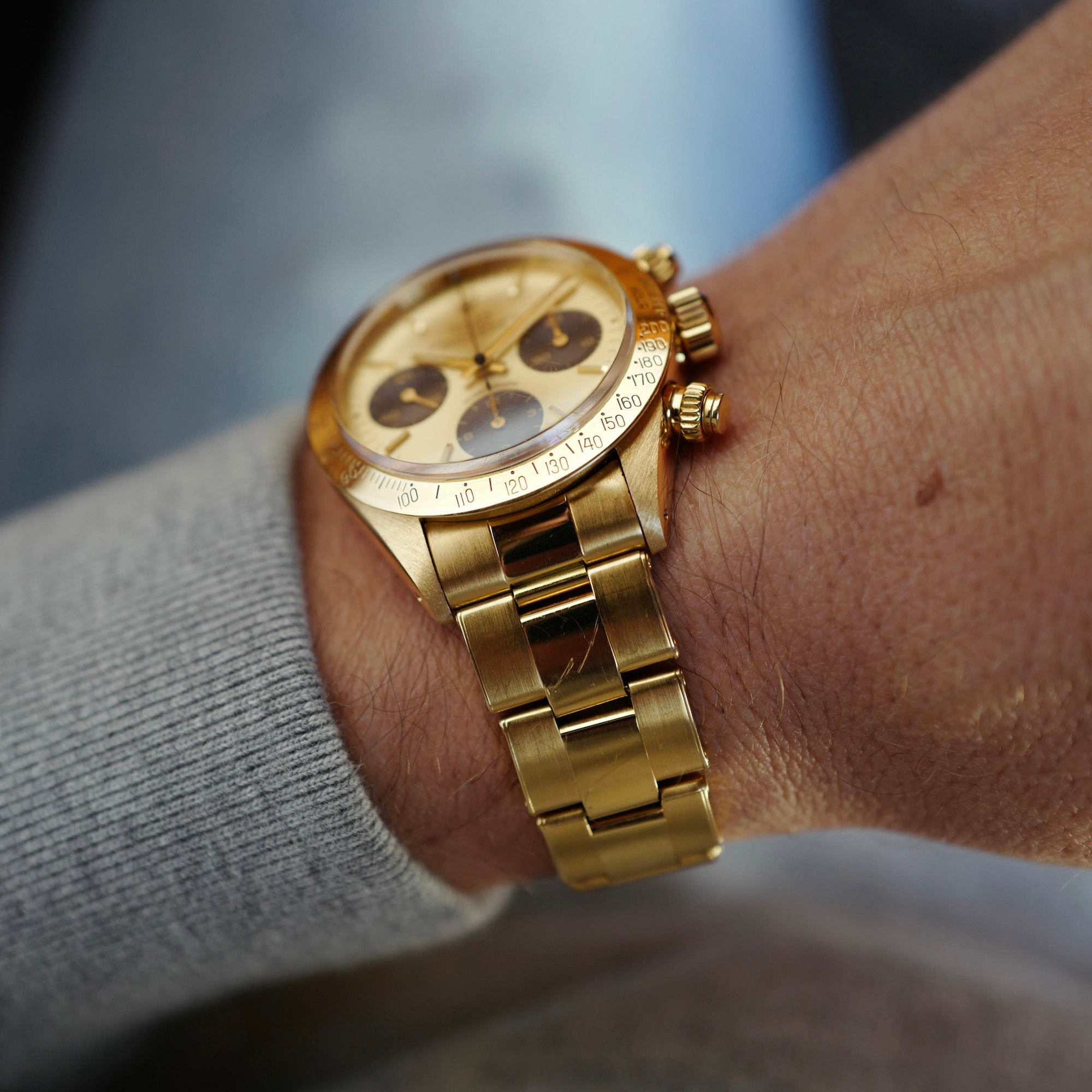 Rolex Yellow Gold Daytona Ref. 6265 with Two Dials and Extensive Service Records