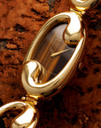 Chopard Yellow Gold Tigers Eye Bracelet Watch retailed by Satsky & Co.