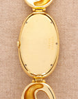 Chopard Yellow Gold Tigers Eye Bracelet Watch retailed by Satsky & Co.