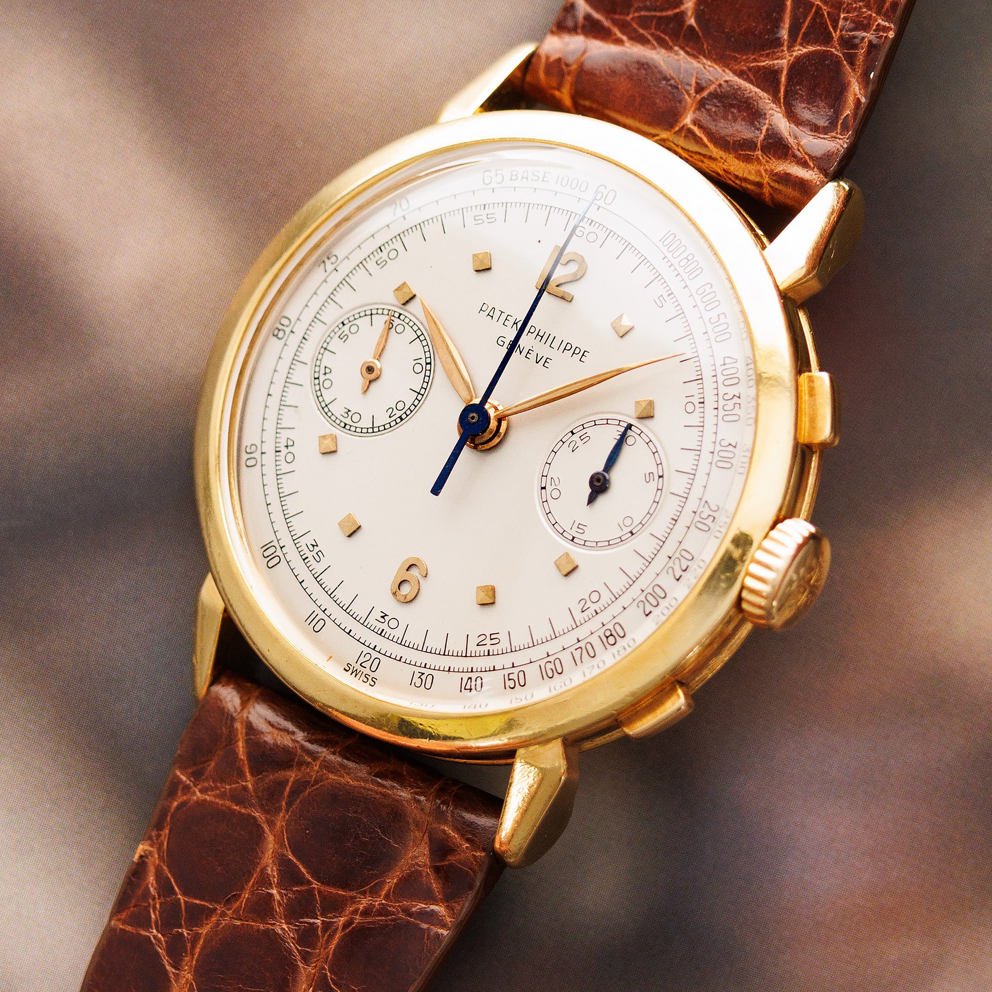 Patek Philippe Yellow Gold Chronograph Watch Ref. 1579