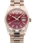 Rolex White Gold Day Date Ref. 118239 with Cherry Dial