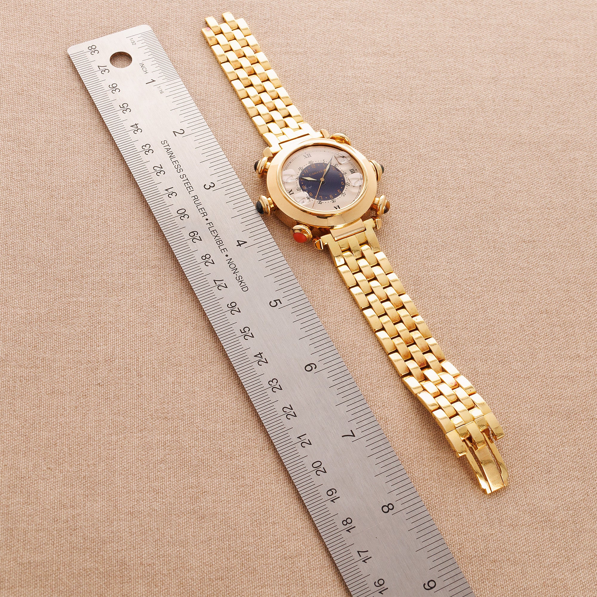 Cartier Yellow Gold Pasha Golf Ref. 0955