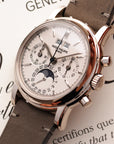 Patek Philippe White Gold Perpetual Calendar Chronograph Ref. 3970