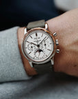 Patek Philippe White Gold Perpetual Calendar Chronograph Ref. 3970