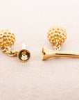 Cartier Yellow Gold Golf Cufflinks (Objet)