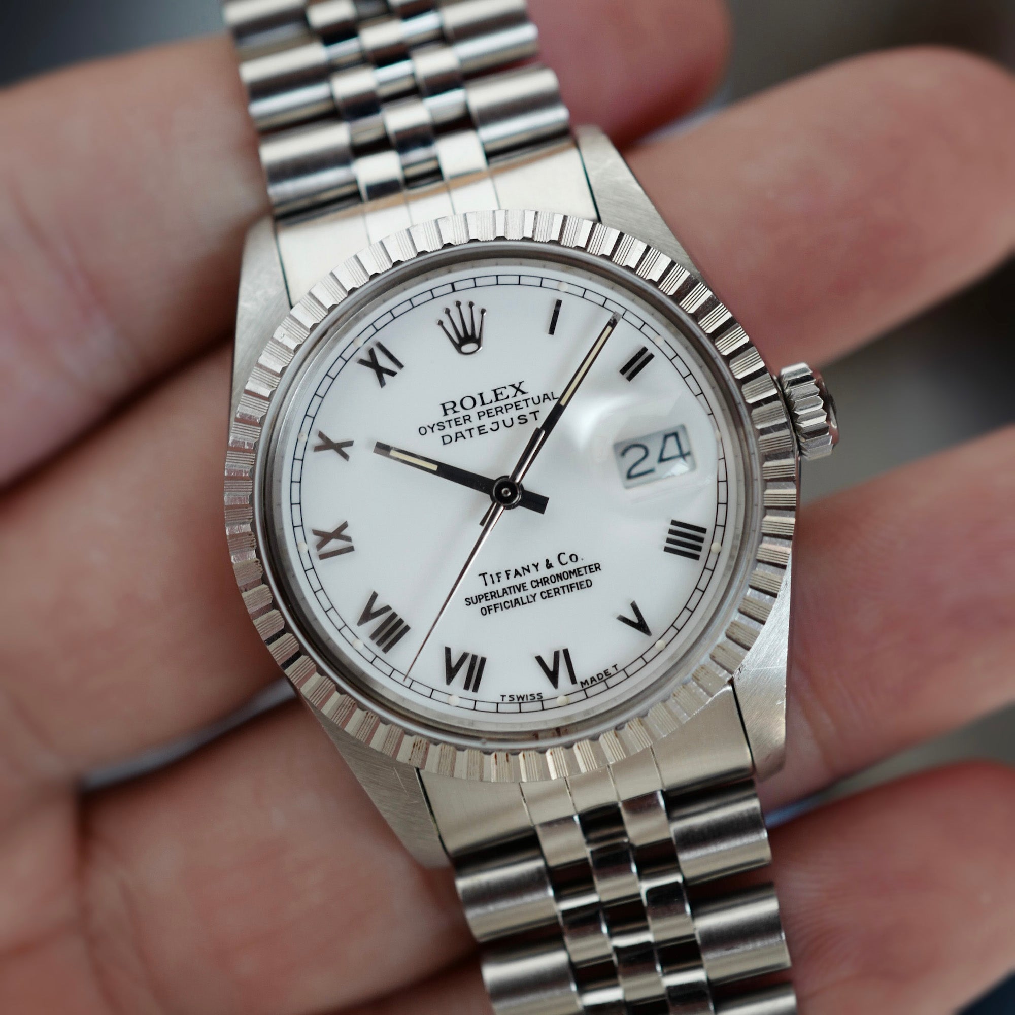 Rolex - Rolex Steel Datejust Ref. 16030 Retailed by Tiffany &amp; Co. - The Keystone Watches