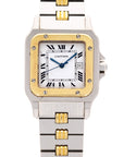 Cartier Two Tone Santos Ref. 2961 on Godron Bracelet