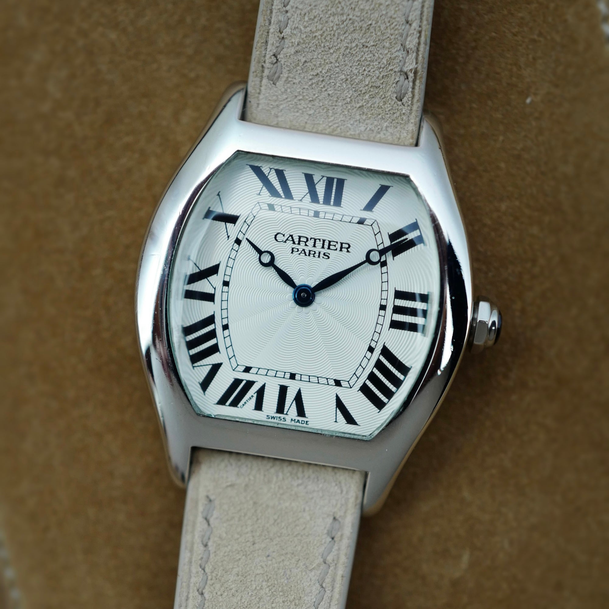 Cartier Platinum Tortue Watch Ref. 2518D (New Arrival)