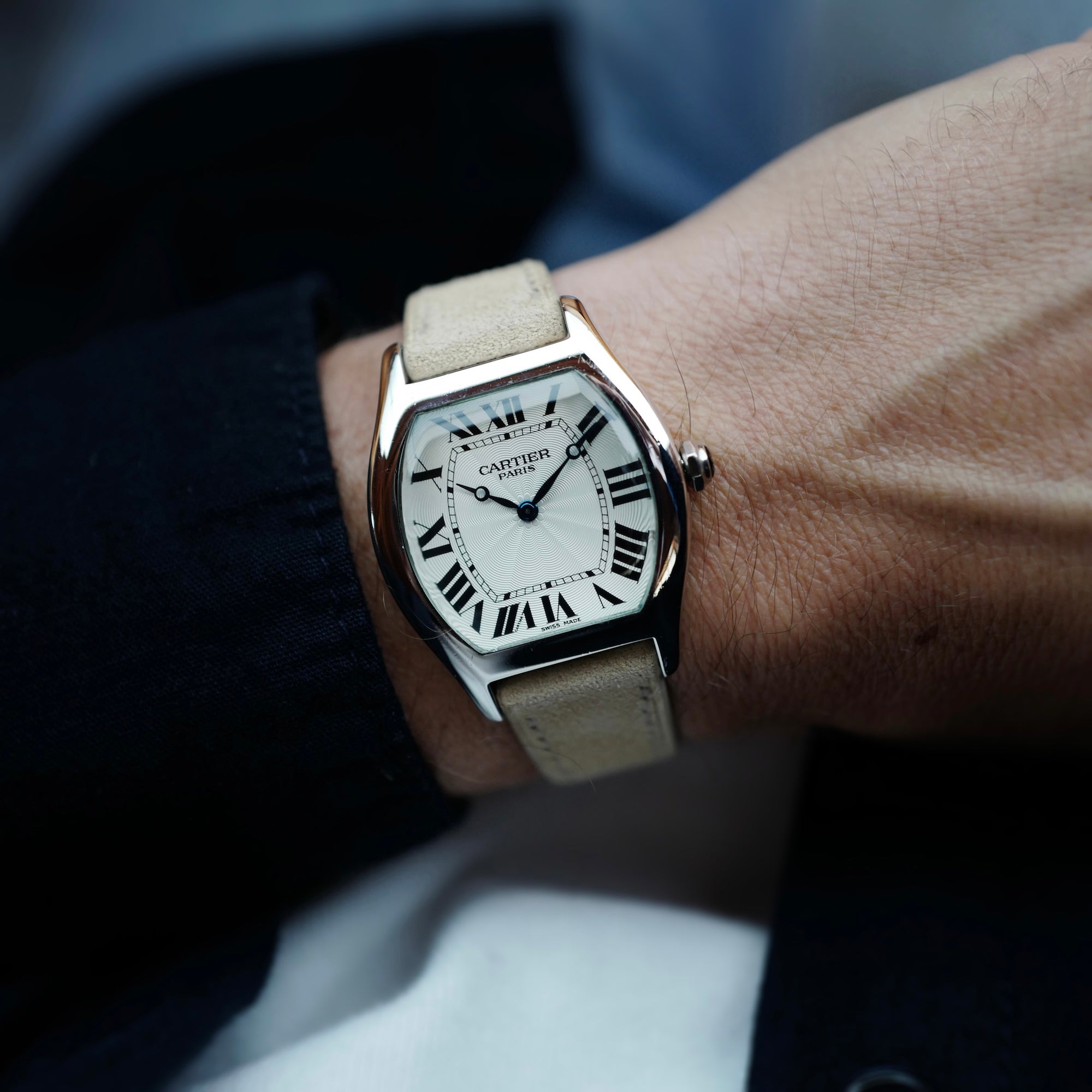 Cartier Platinum Tortue Watch Ref. 2518D (New Arrival)