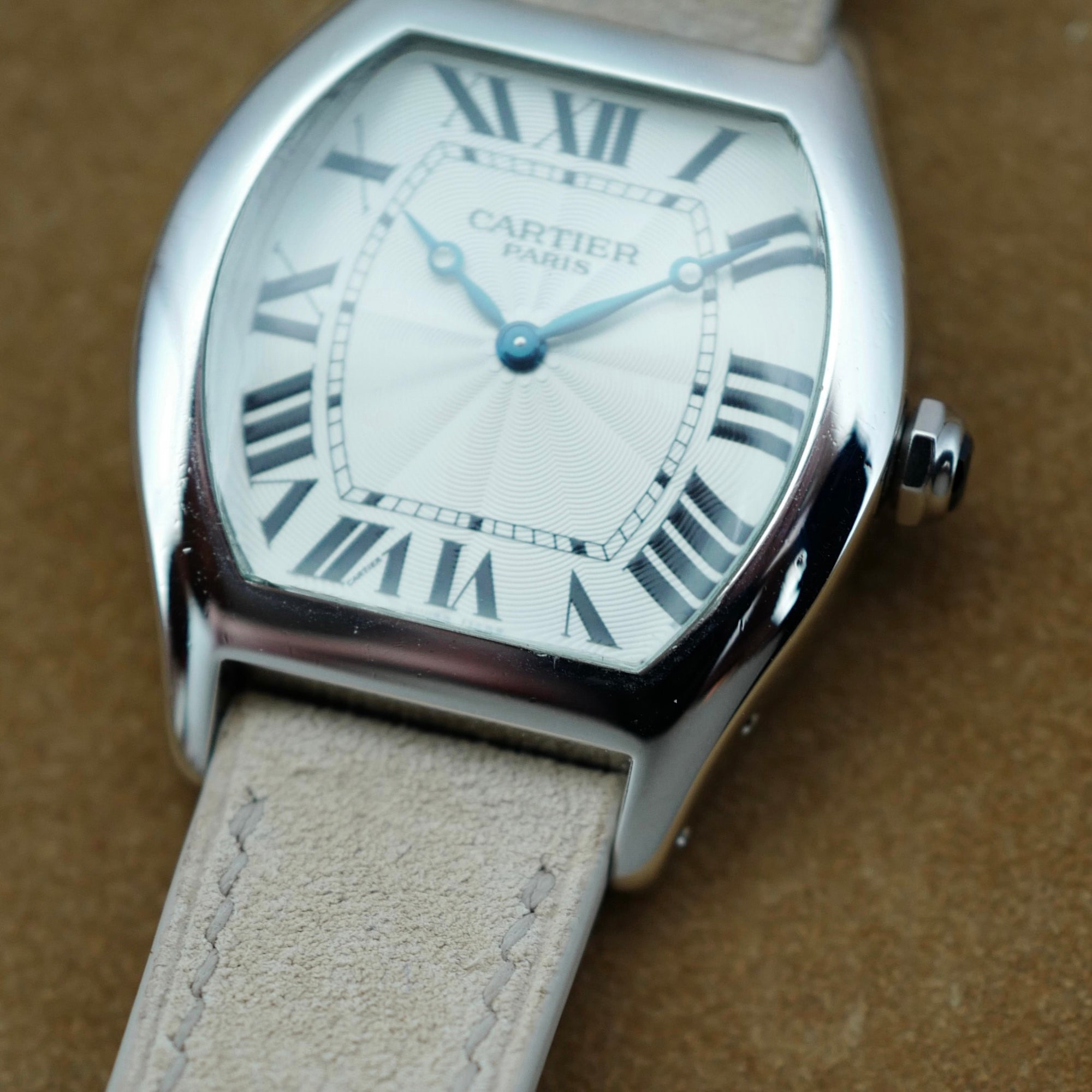 Cartier Platinum Tortue Watch Ref. 2518D (New Arrival)