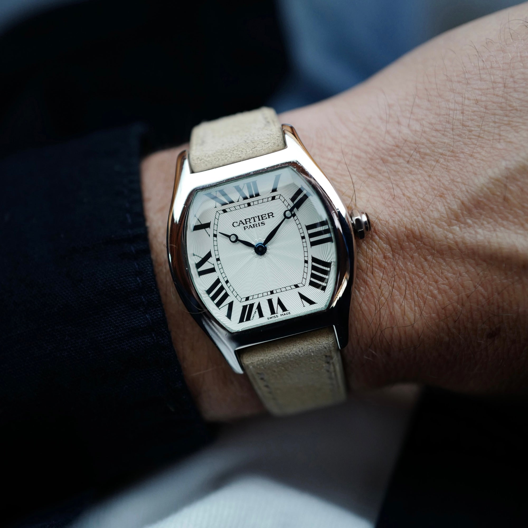 Cartier Platinum Tortue Watch Ref. 2518D (New Arrival)