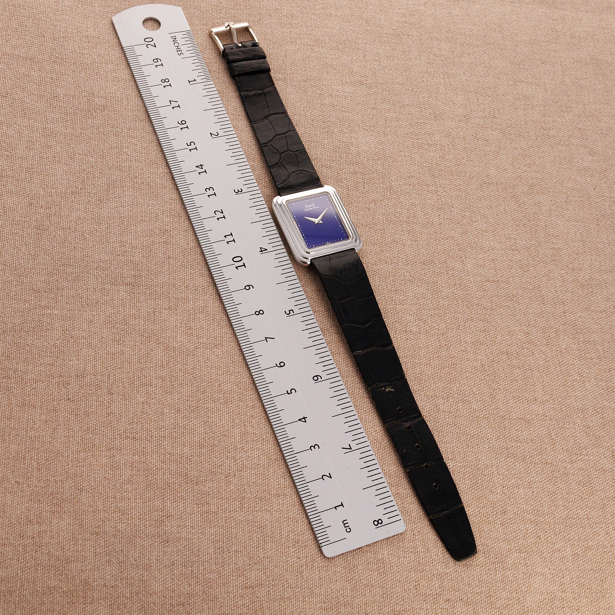 Piaget White Gold Lapis Watch Ref. 74101