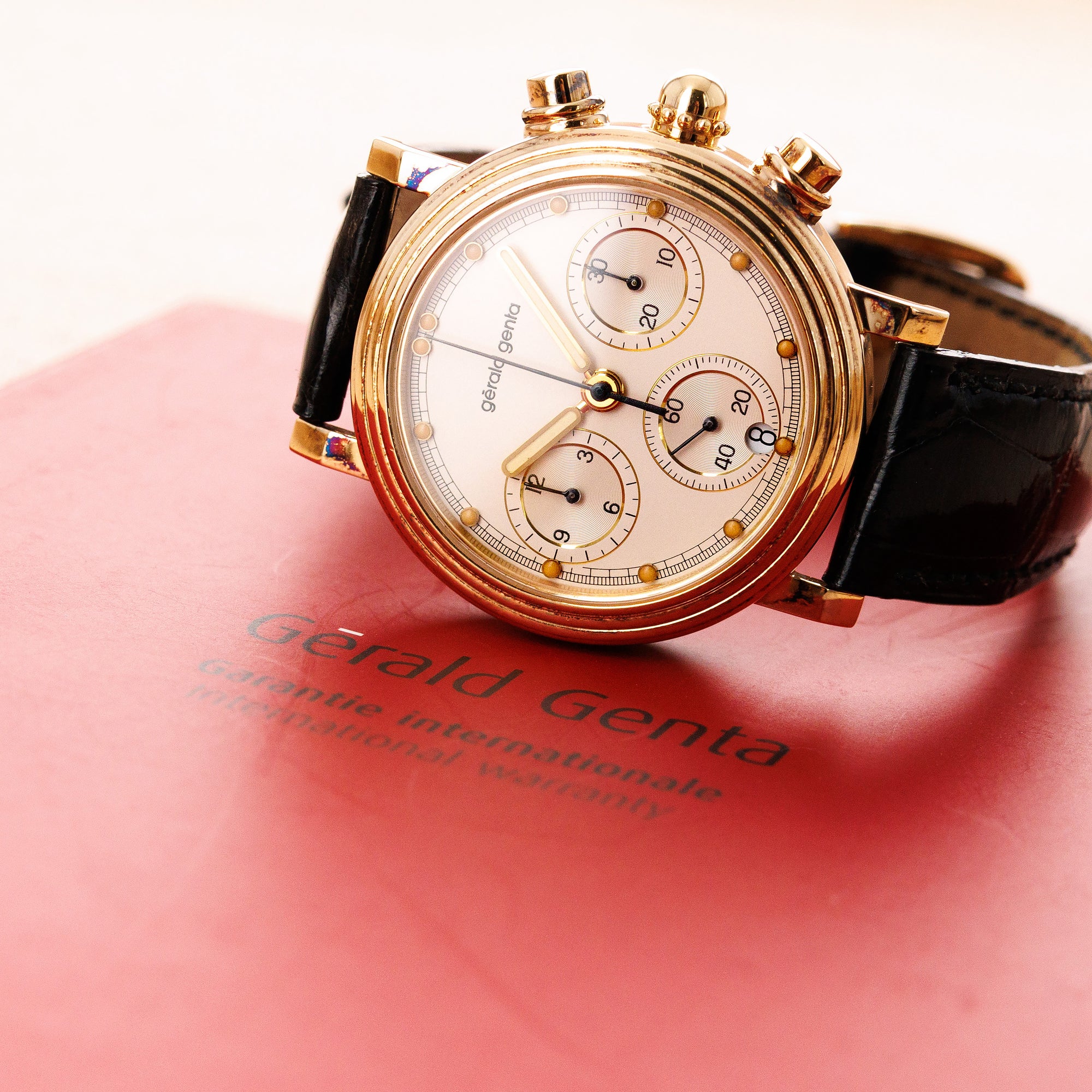 Gerald Genta - Gerald Genta Rose Gold Chronograph Ref. 3376.7 - The Keystone Watches