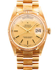 Rolex Yellow Gold Day-Date Ref. 18078 with Bark Finish and Outstanding Condition