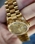 Rolex Yellow Gold Day-Date Ref. 18078 with Bark Finish and Outstanding Condition