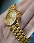 Rolex Yellow Gold Day-Date Ref. 18078 with Bark Finish and Outstanding Condition