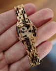 Cartier Yellow Gold and Black Enamel and Diamond Panthere Ref. WF3071B9