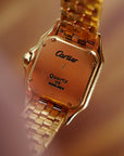 Cartier Yellow Gold and Black Enamel and Diamond Panthere Ref. WF3071B9