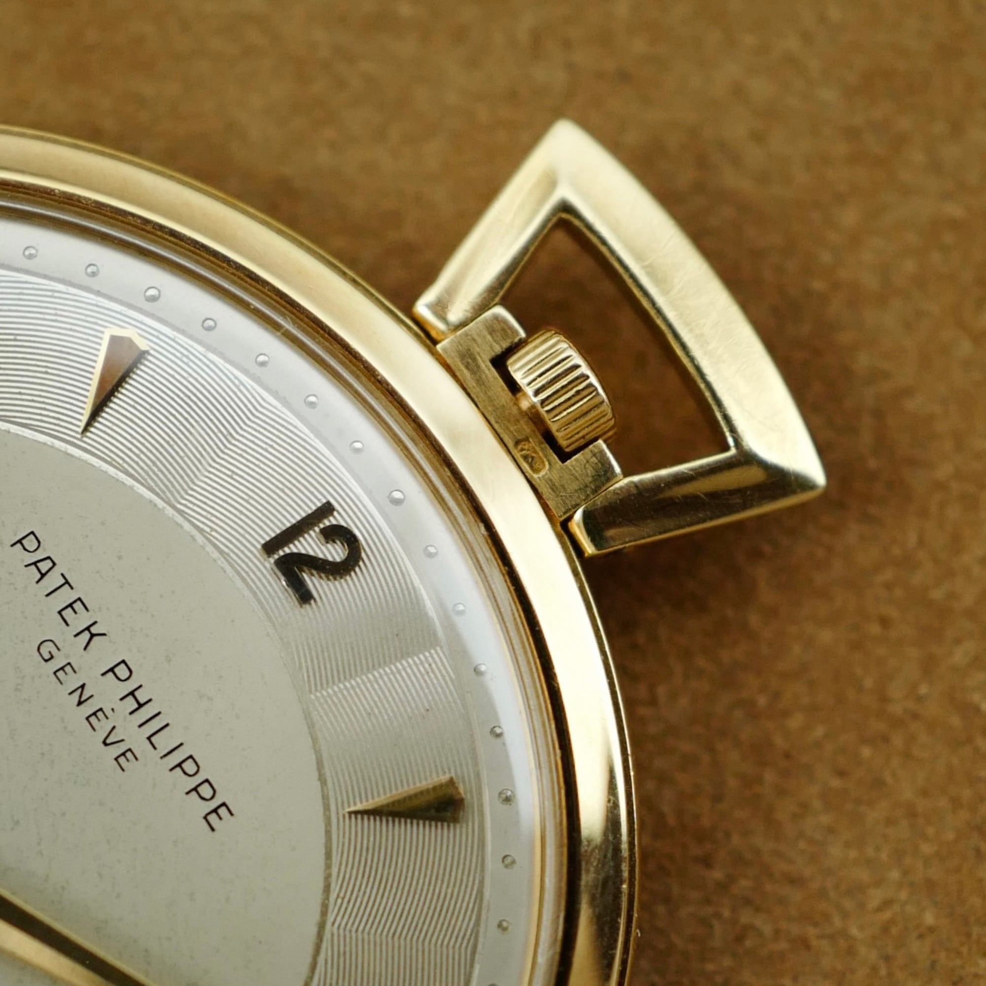 Patek Philippe - Patek Philippe Yellow Gold Pocket Watch with Guilloche Dial - The Keystone Watches